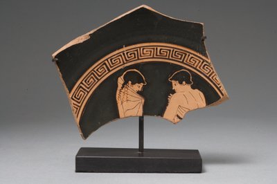 Red figure fragment by Greek
